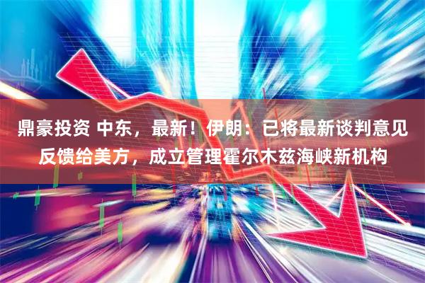 鼎豪投资 中东，最新！伊朗：已将最新谈判意见反馈给美方，成立管理霍尔木兹海峡新机构