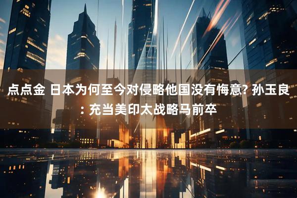 点点金 日本为何至今对侵略他国没有悔意? 孙玉良: 充当美印太战略马前卒